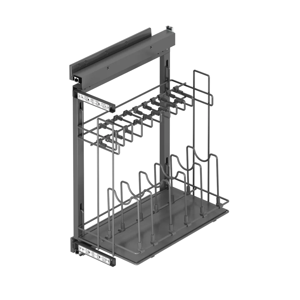 Unité de support de casserole avec rail latéral / S-2880-A