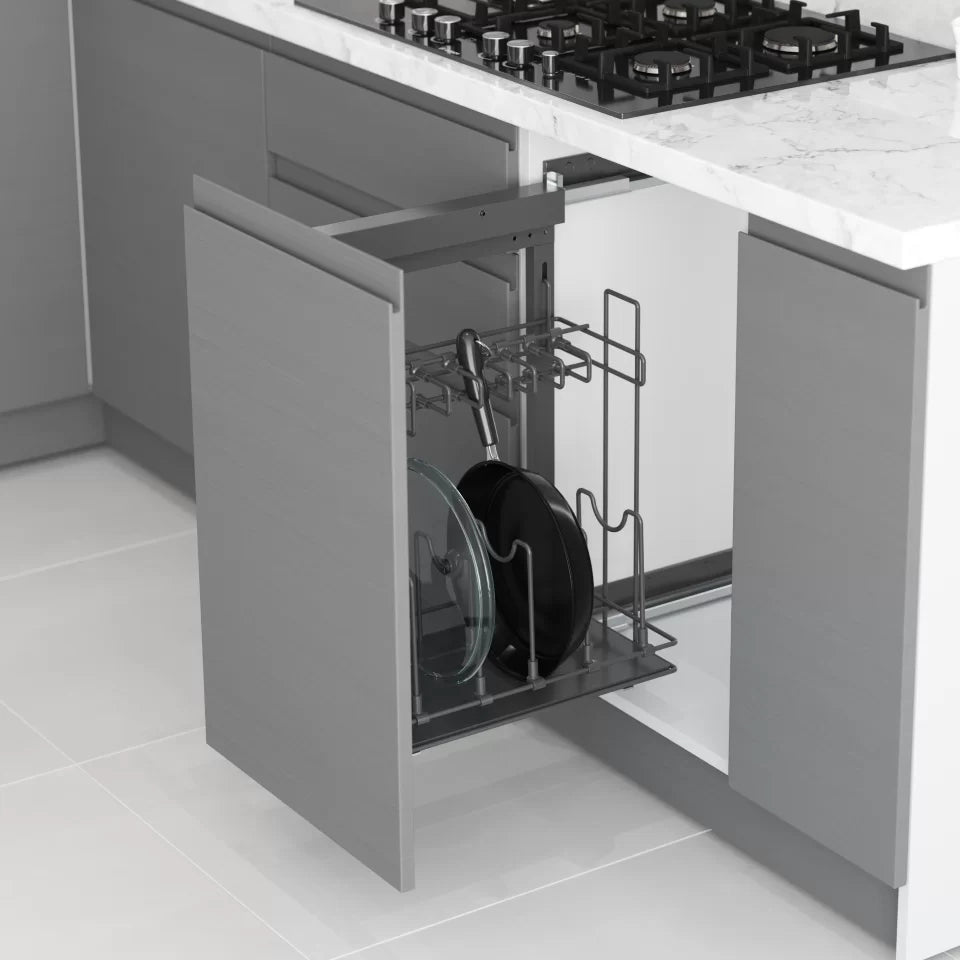 Unité de support de casserole avec rail latéral / S-2880-A