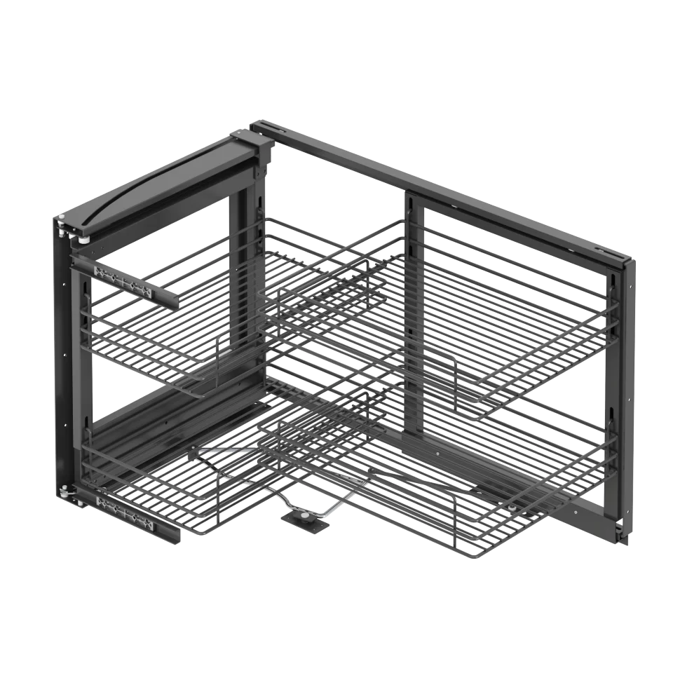 Coin mort 4 plateaux sortie partielle / S-3001-A