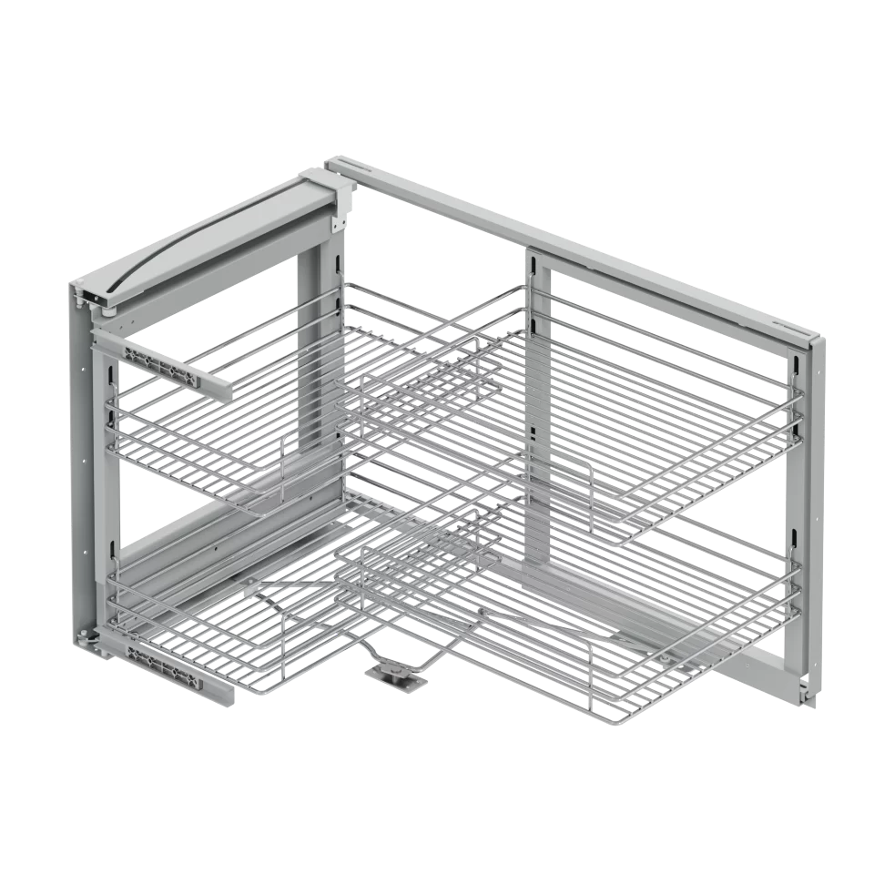 Coin mort 4 plateaux sortie partielle / S-3001-A