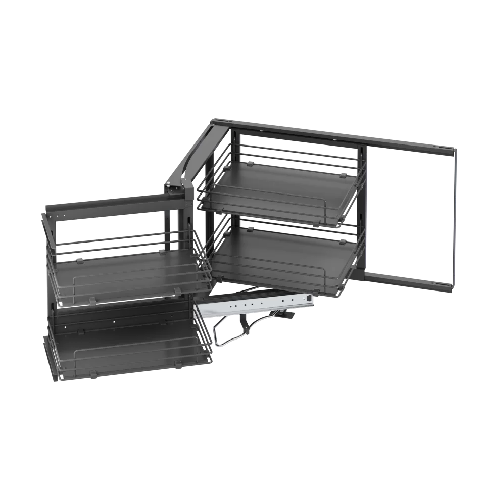 Coin mort 4 plateaux sortie partielle / S-3001-A