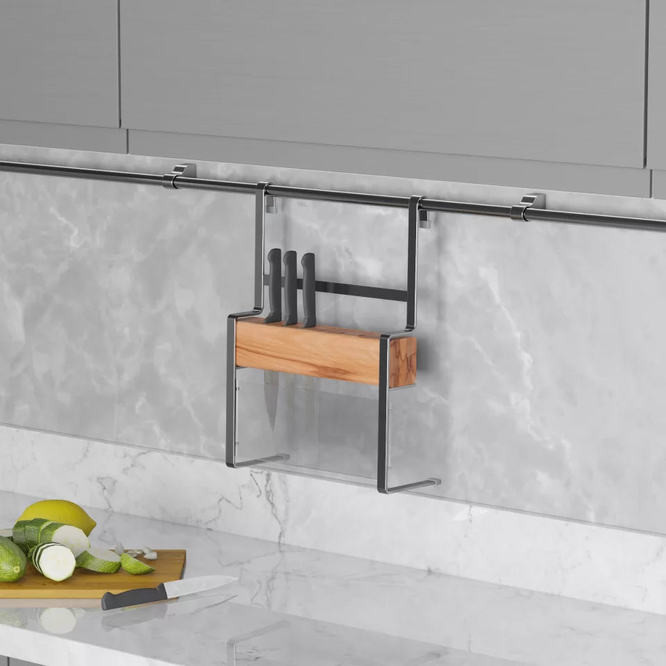 Porte couteaux bois crochets lux / S-4101 A