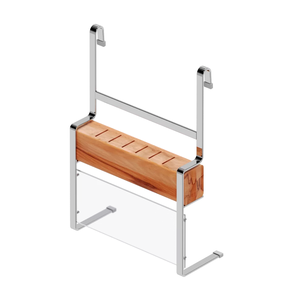 Porte couteaux bois crochets lux / S-4101 A