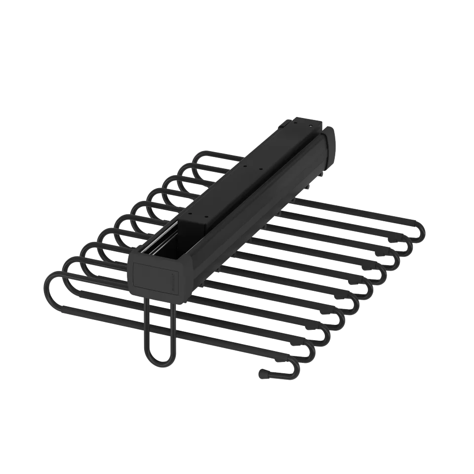 Porte pantallon 10 tiges simple rail plafond