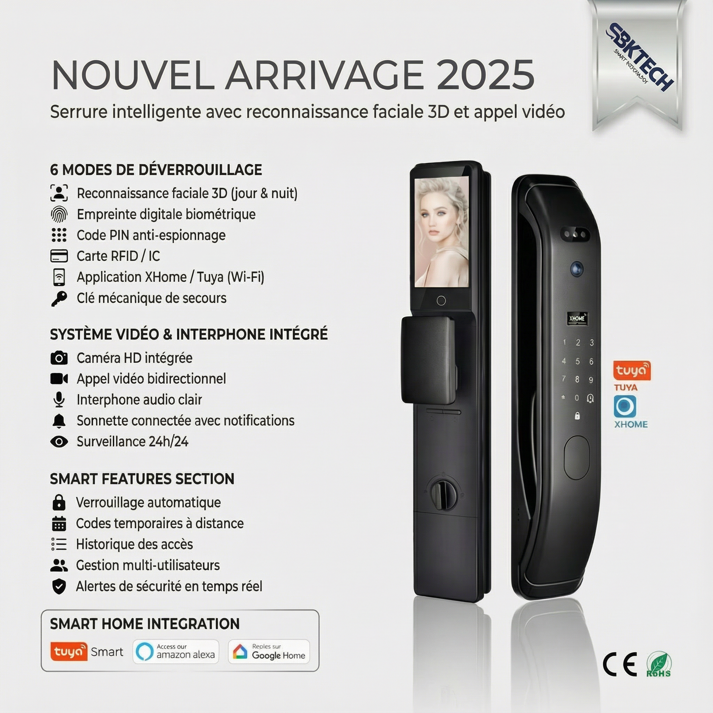 Serrure Digitale x11 Black